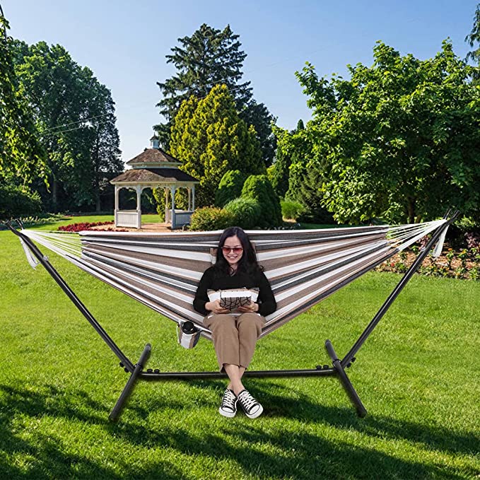ONCLOUD Upgraded Double Hammock with Stand