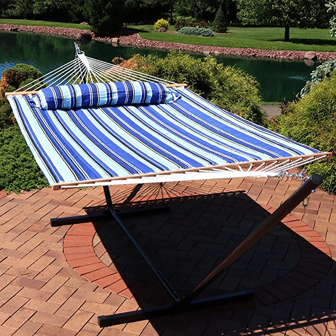 Sunnydaze Quilted Fabric Hammock