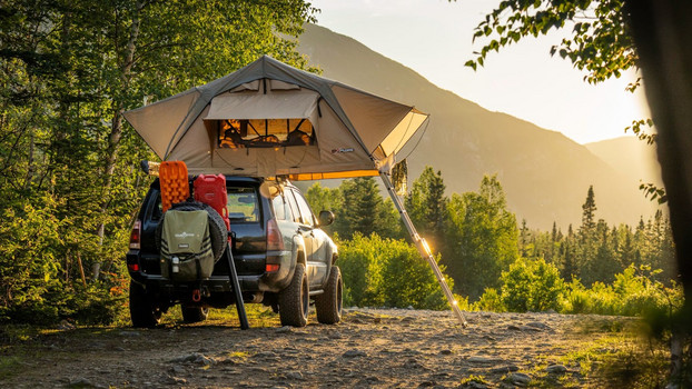 Overland 4Runner build with a rooftop tent