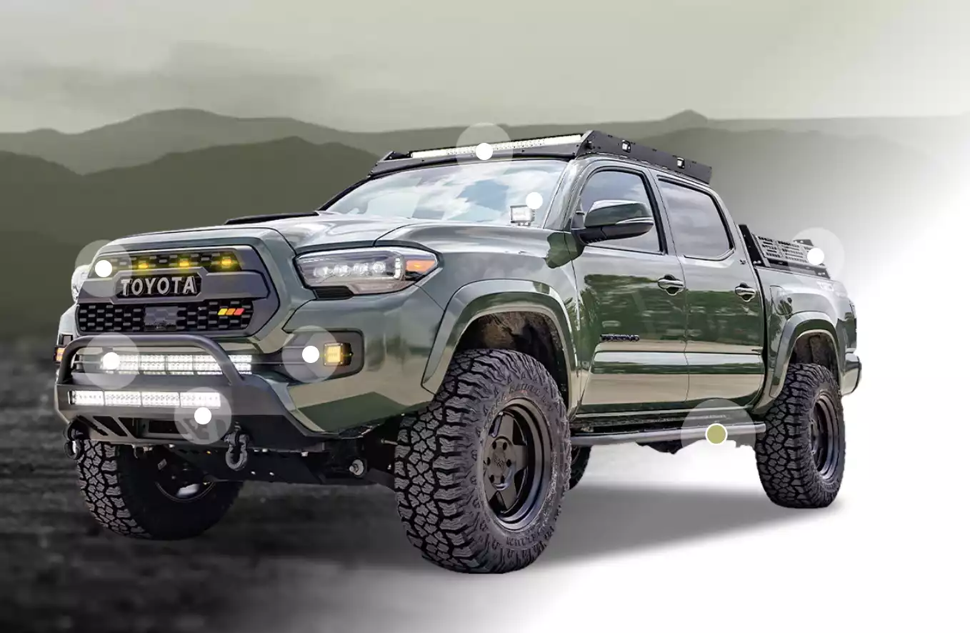 Dual Rows Light Bars | Cali Raised LED