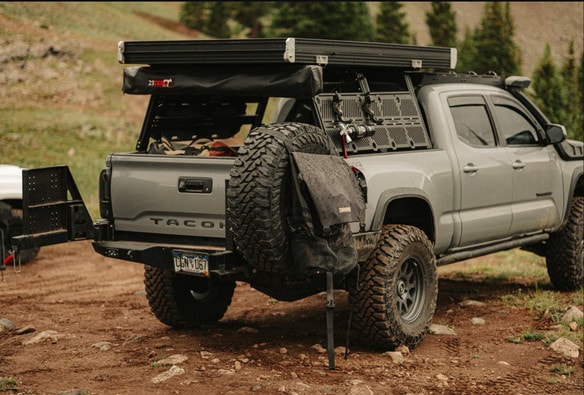 Backwoods-tacoma-swing-out-arm-rear-bumper