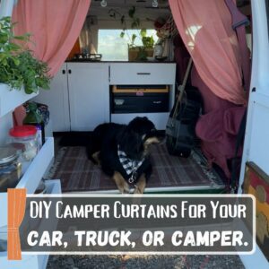 DIY Camper Curtains for Your Car, Truck, or Camper